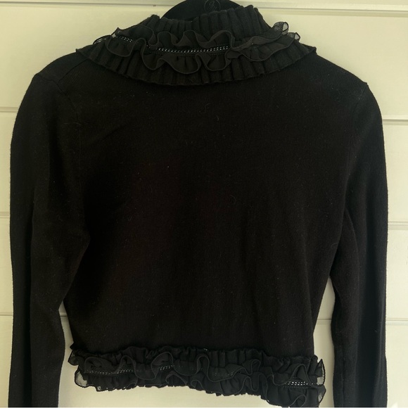 White House Black Market embellished cropped cardigan - Picture 3 of 6